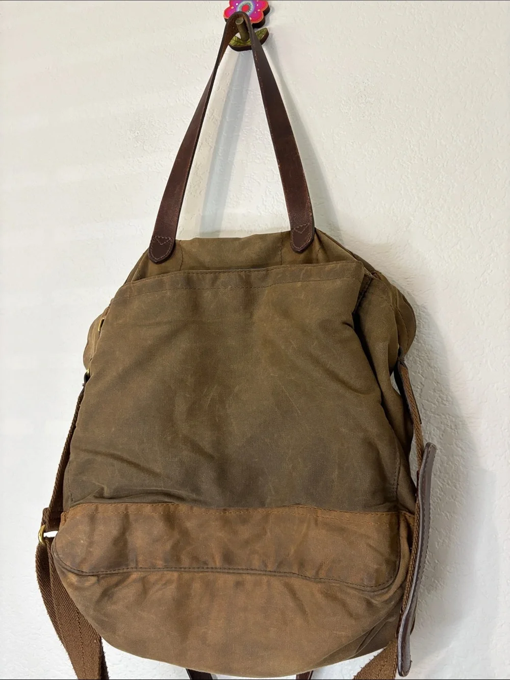 J Crew Abingdon Messenger Bag Green Leather